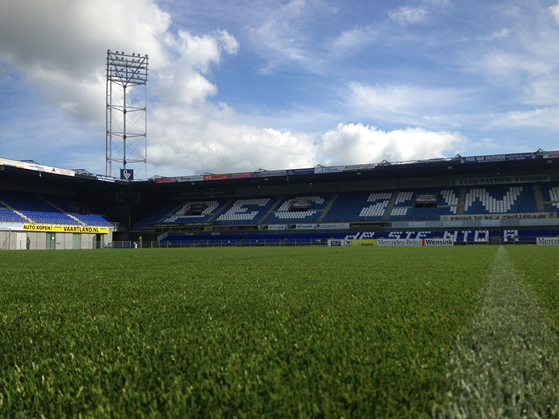 Promoted football club PEC Zwolle opts for a GreenFields woven